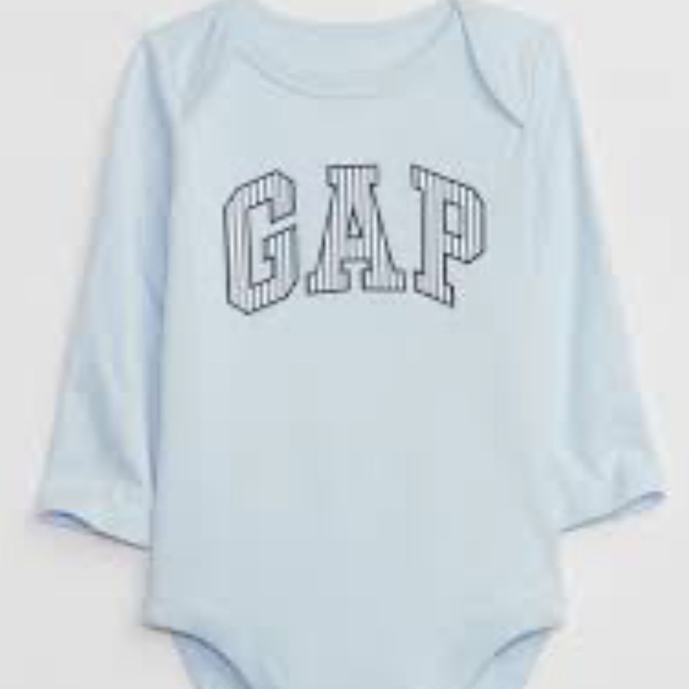 Baby Gap Logo Long Sleeve Bodysuit
